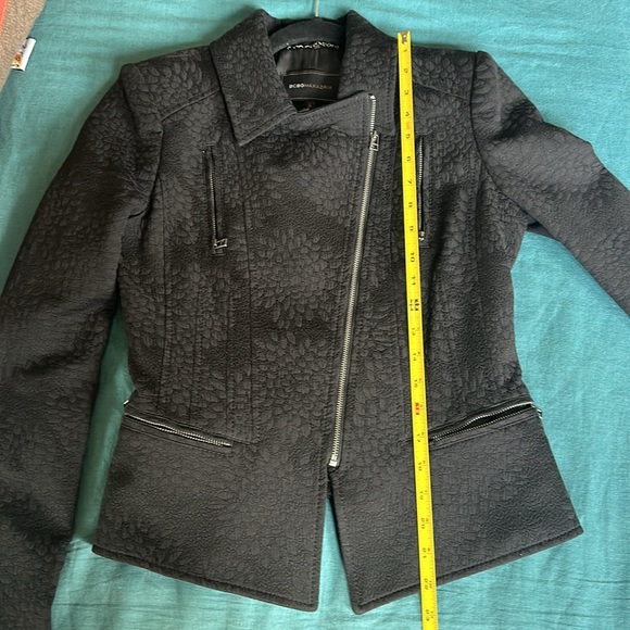 BCBGMAXAZARIA Floral Jacquard Black Jacket FINAL PRICE - Picture 9 of 10